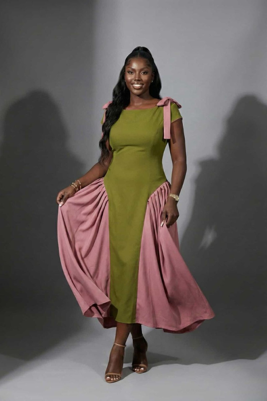 Lexie dress {Olive and rose}